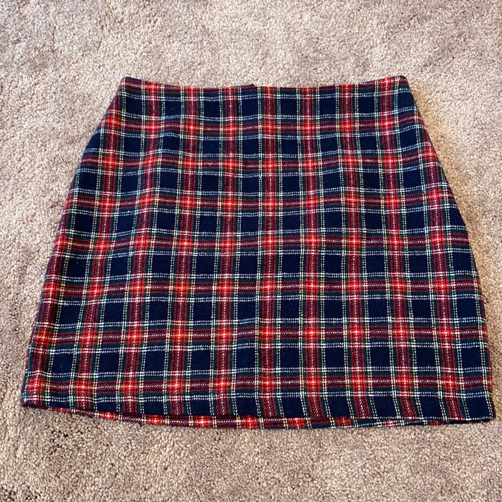 Shein | Flannel Plaid Mini Skirt Size Large